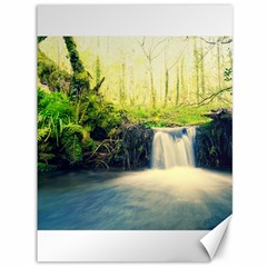 Waterfall River Nature Forest Canvas 36  X 48  by Pakrebo