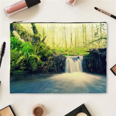 Waterfall River Nature Forest Cosmetic Bag (xl) by Pakrebo