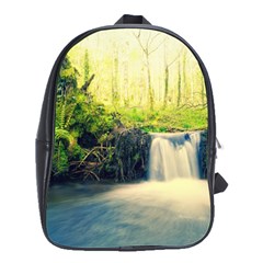 Waterfall River Nature Forest School Bag (large) by Pakrebo