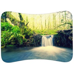 Waterfall River Nature Forest Velour Seat Head Rest Cushion by Pakrebo