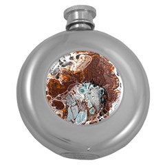 Paint Acrylic Paint Art Colorful Round Hip Flask (5 Oz) by Pakrebo