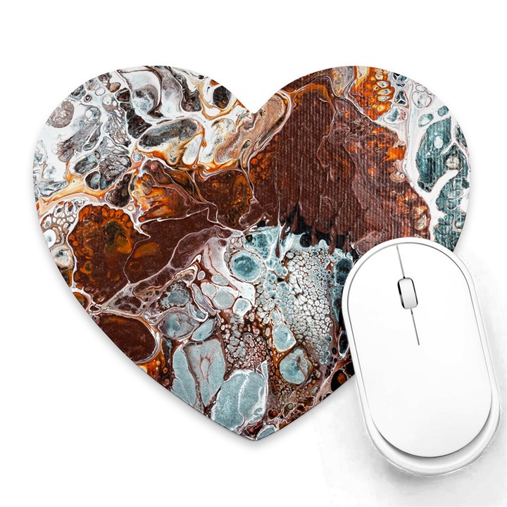 Paint Acrylic Paint Art Colorful Heart Mousepads