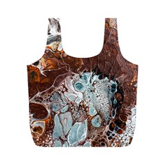 Paint Acrylic Paint Art Colorful Full Print Recycle Bag (m) by Pakrebo