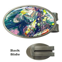 Paint Acrylic Paint Art Colorful Money Clips (oval) 