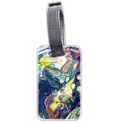 Paint Acrylic Paint Art Colorful Luggage Tag (two Sides) by Pakrebo