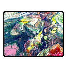 Paint Acrylic Paint Art Colorful Double Sided Fleece Blanket (small)  by Pakrebo