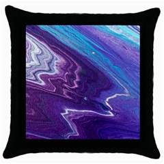 Color Acrylic Paint Art Painting Art Throw Pillow Case (black) by Pakrebo