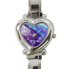 Color Acrylic Paint Art Painting Art Heart Italian Charm Watch by Pakrebo