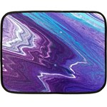 Color Acrylic Paint Art Painting Art Fleece Blanket (Mini) 35 x27  Blanket