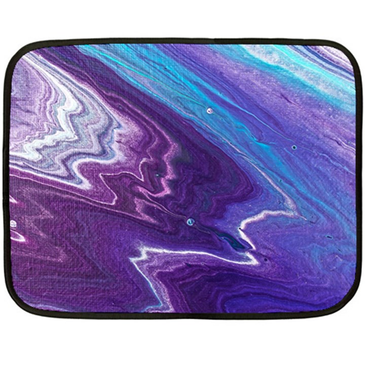 Color Acrylic Paint Art Painting Art Fleece Blanket (Mini)