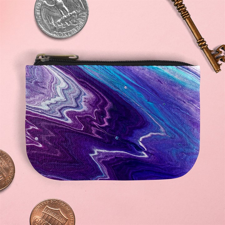 Color Acrylic Paint Art Painting Art Mini Coin Purse