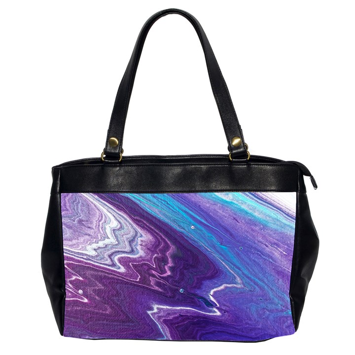 Color Acrylic Paint Art Painting Art Oversize Office Handbag (2 Sides)