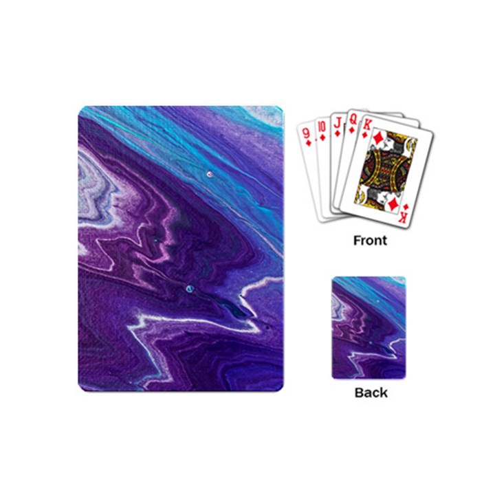 Color Acrylic Paint Art Painting Art Playing Cards Single Design (Mini)