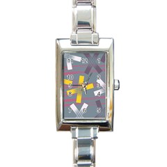 Background Abstract Non Seamless Rectangle Italian Charm Watch by Pakrebo