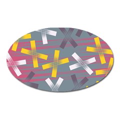 Background Abstract Non Seamless Oval Magnet by Pakrebo