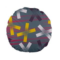 Background Abstract Non Seamless Standard 15  Premium Flano Round Cushions by Pakrebo