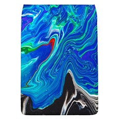 Paint Acrylic Paint Art Colorful Blue Removable Flap Cover (l) by Pakrebo