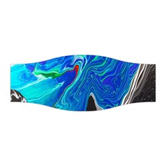 Paint Acrylic Paint Art Colorful Blue Stretchable Headband by Pakrebo