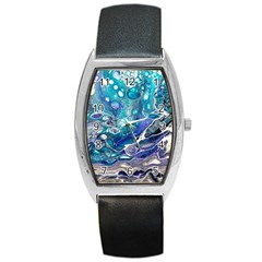 Paint Acrylic Paint Art Colorful Barrel Style Metal Watch