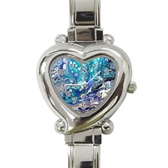 Paint Acrylic Paint Art Colorful Heart Italian Charm Watch