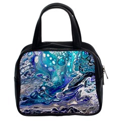 Paint Acrylic Paint Art Colorful Classic Handbag (Two Sides)