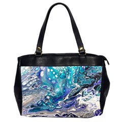 Paint Acrylic Paint Art Colorful Oversize Office Handbag (2 Sides)