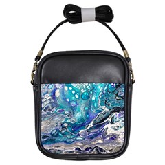 Paint Acrylic Paint Art Colorful Girls Sling Bag