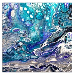 Paint Acrylic Paint Art Colorful Large Satin Scarf (Square)