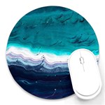 Color Acrylic Paint Art Painting Round Mousepads Front