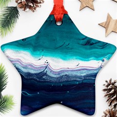 Color Acrylic Paint Art Painting Ornament (star) by Pakrebo