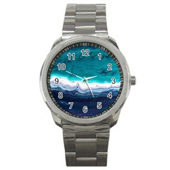 Color Acrylic Paint Art Painting Sport Metal Watch by Pakrebo