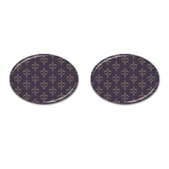 Background Non Seamless Pattern Cufflinks (oval) by Pakrebo