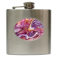 Paint Acrylic Paint Art Colorful Hip Flask (6 Oz) by Pakrebo