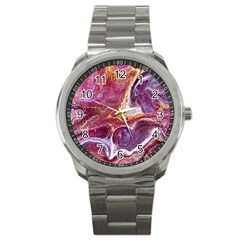 Paint Acrylic Paint Art Colorful Sport Metal Watch by Pakrebo