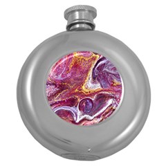 Paint Acrylic Paint Art Colorful Round Hip Flask (5 Oz) by Pakrebo