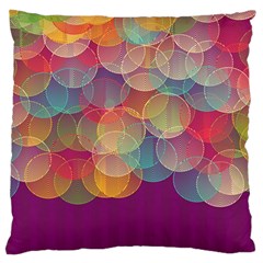 Background Circles Abstract Large Cushion Case (one Side) by Pakrebo