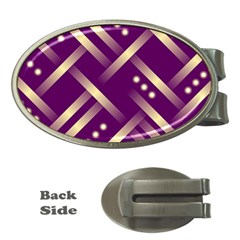 Background Non Seamless Pattern Money Clips (oval) 