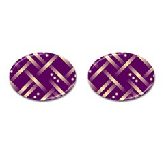 Background Non Seamless Pattern Cufflinks (oval) by Pakrebo