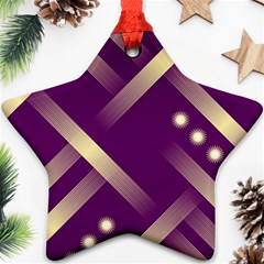 Background Non Seamless Pattern Star Ornament (two Sides) by Pakrebo