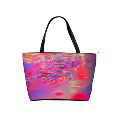 Purple Red Abstract Pool Classic Shoulder Handbag by bloomingvinedesign