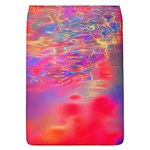 Purple Red Abstract Pool Removable Flap Cover (L) Front