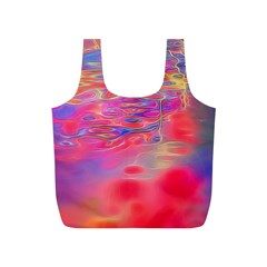 Purple Red Abstract Pool Full Print Recycle Bag (s) by bloomingvinedesign