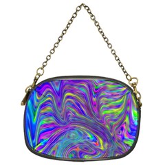 Abstractwithblue Chain Purse (one Side) by bloomingvinedesign