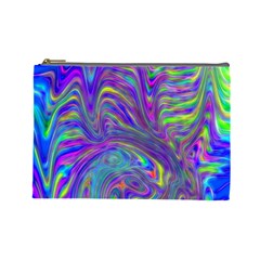 Abstractwithblue Cosmetic Bag (large) by bloomingvinedesign