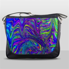 Abstractwithblue Messenger Bag by bloomingvinedesign