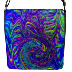 Abstractwithblue Flap Closure Messenger Bag (s) by bloomingvinedesign