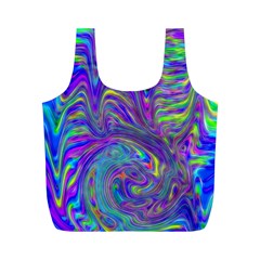 Abstractwithblue Full Print Recycle Bag (m) by bloomingvinedesign