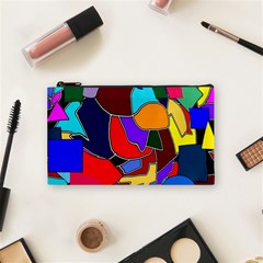 Crazycolorabstract Cosmetic Bag (Small)