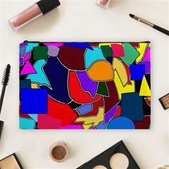 Crazycolorabstract Cosmetic Bag (Large)