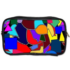 Crazycolorabstract Toiletries Bag (One Side)